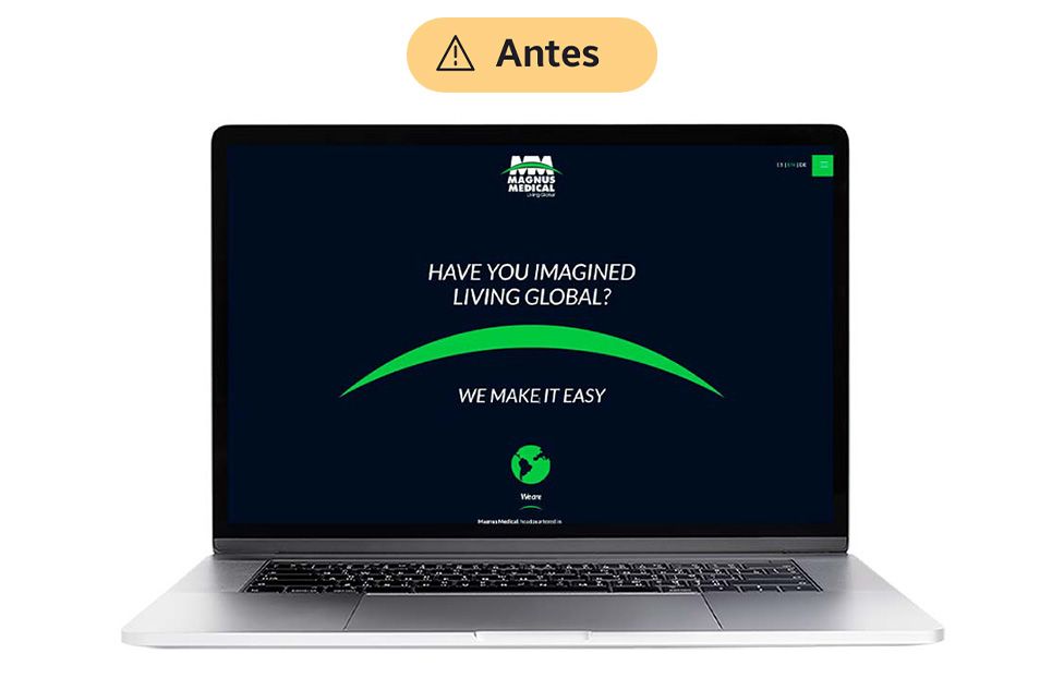 <p>Magnus M&eacute;dical necesitaba un sitio web que no solo destacara sus productos y servicios de manera clara y profesional, sino que tambi&eacute;n reflejara su presencia internacional mediante una plataforma multiling&uuml;e (espa&ntilde;ol, ingl&eacute;s y alem&aacute;n). Adem&aacute;s, requer&iacute;an una intranet para gestionar documentos cr&iacute;ticos, permitiendo a sus colaboradores acceder f&aacute;cilmente a la informaci&oacute;n y facilitando la administraci&oacute;n de documentos importantes, como manuales y archivos m&eacute;dicos.</p>